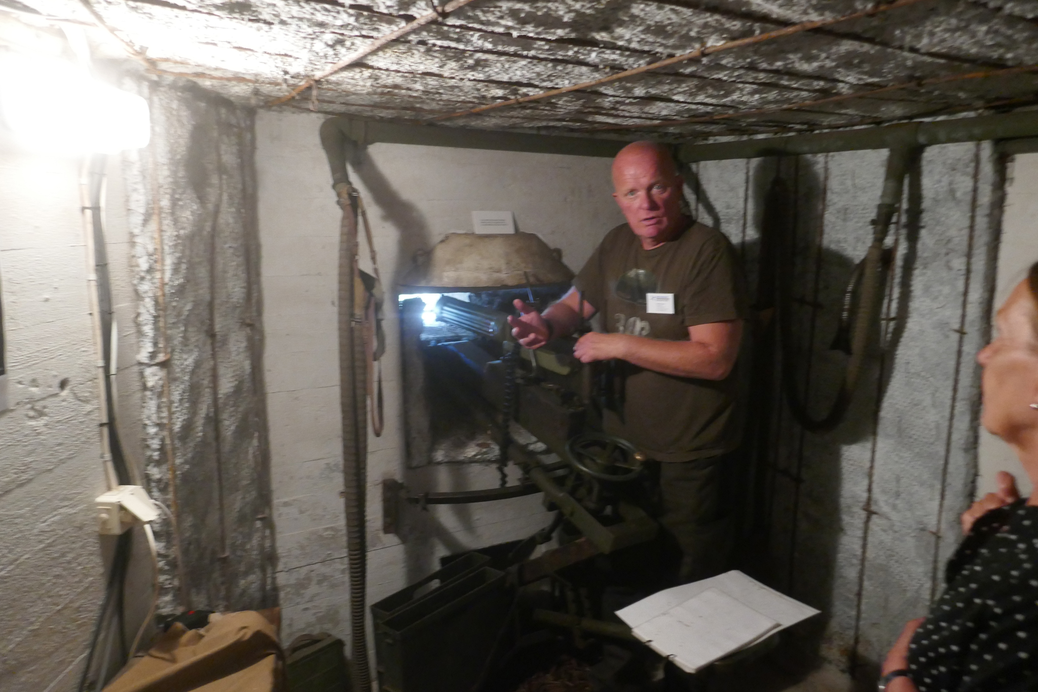 There was one small cannon and a maxim machine gun in this bunker. The machine gun that Jörgen Engroos showed us was in fact captured from the Soviets after a major successful operation on the eastern front.